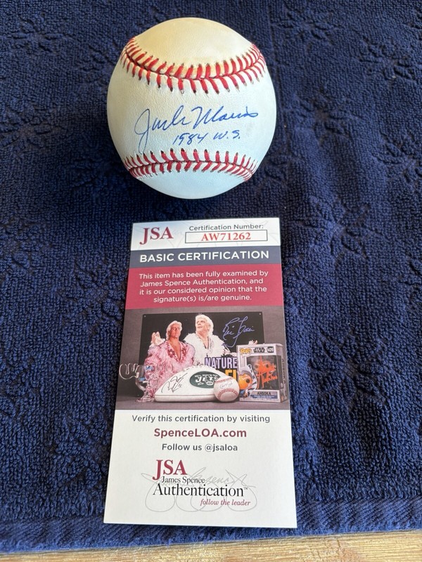 Jack Morris 1984 W.S. Autographed OAL Gene A Budig Baseball JSA COA Vintage