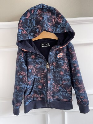 Lotto Italia Sport Jacket Hoodie Life s Kids Boys Girls EU 116 USA 122 Size 6/7 