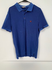 burgundy burberry polo shirt