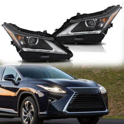 Pair Headlight Assembly For 2016-2019 Lexus RX350|RX450h LED w/o