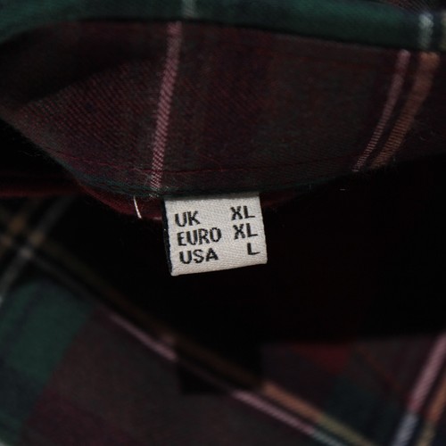 Barbour NWT Dalby Casual Button Down Shirt Size US Large in Red/Multi Plaid - Picture 10 of 11