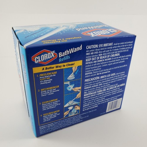 CLOROX BATH WAND REFILLS PreLoaded Disposable Cleaning Pads eBay