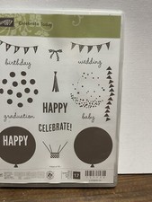NEW Stampin' Up CELEBRATE TODAY Photopolymer Stamp Set 17 Stamps