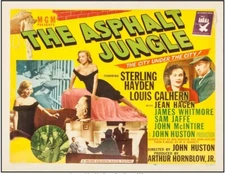 ASPHALT JUNGLE VINTAGE MOVIE POSTER HALF SHEET MARILYN MONROE