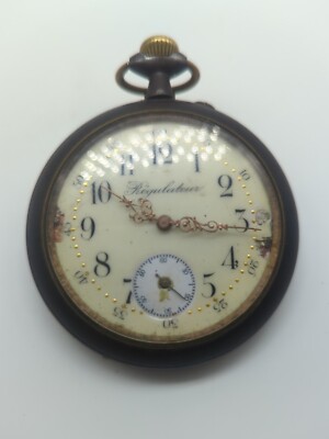 Montre Gousset Régulateur 69mm - Seconde Décalée, Anti-magnétique, Occasion - Voir Photos