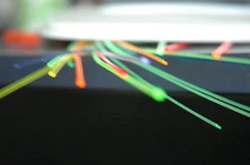 FIBER OPTICS, .010 GREEN 1 FOOT /  4 DAY SHIPPING