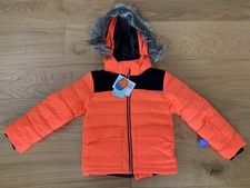 NEW Mountain Warehouse Kids Ski Jacket Coat Snow Park Bright Orange ALL SIZES