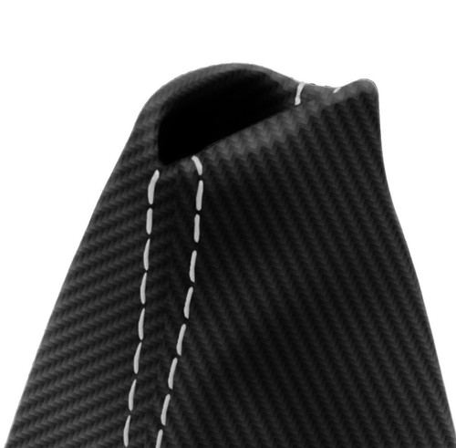 Manual Shift Boot Cover PVC Carbon Fiber for Honda Civic 16-20 White Stitch - Picture 5 of 9
