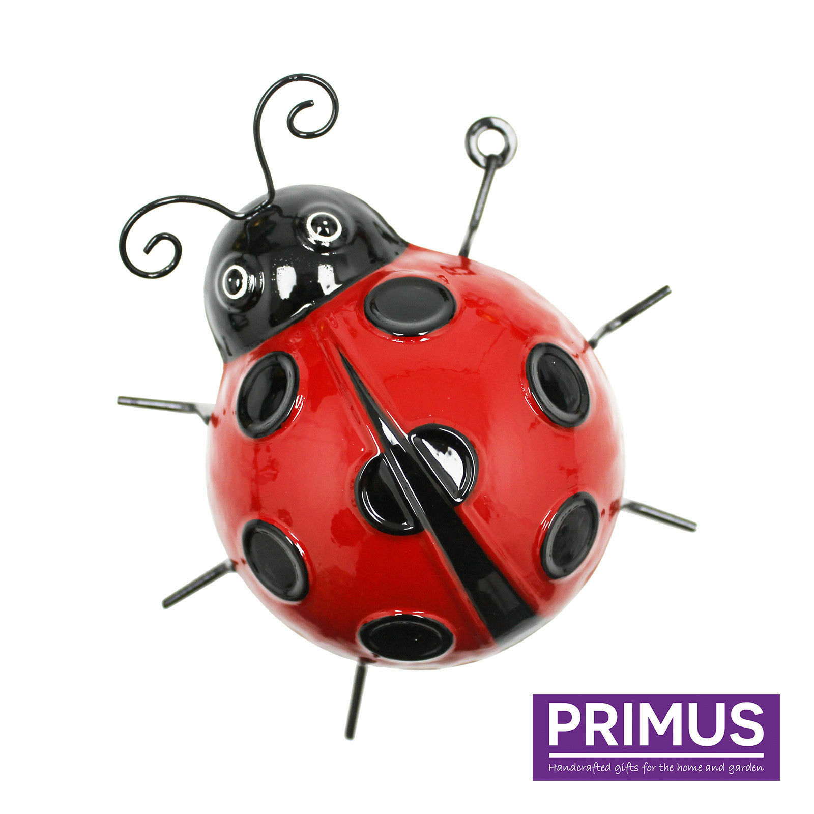 Primus Large Ladybird Wall Art Hanging Wall Plaque Metal Garden Ornament PA1882