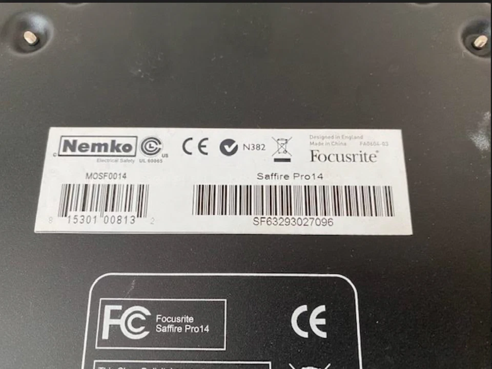 Focusrite Saffire PRO 14 Firewire Digital Recording Interface - Image 3 of 4