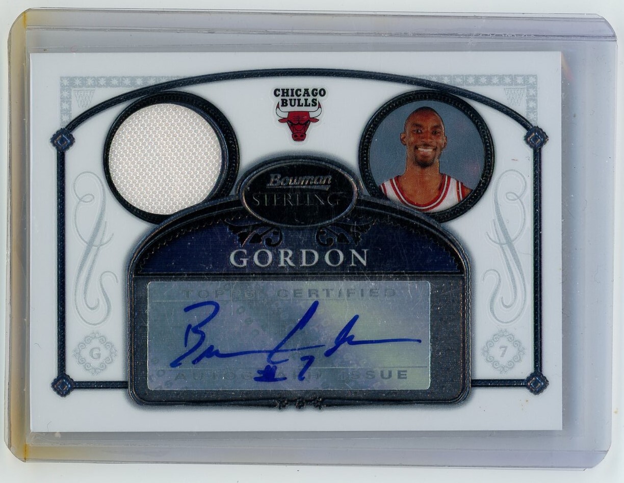 2006-07 Bowman Sterling #35 Ben Gordon Patch Auto