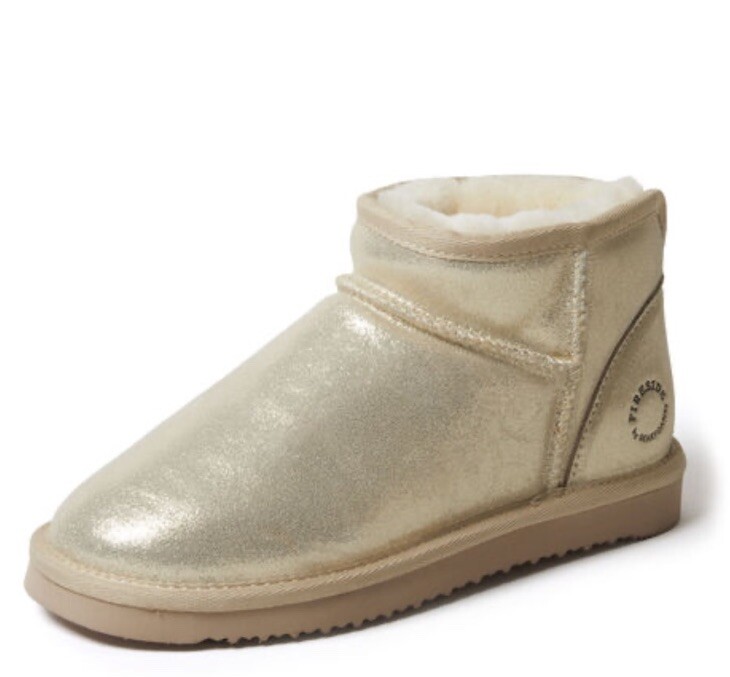 PANTOFOLA D’ORO Fireside by Dearfoams stivaletto donna Riverland originale shearling micro 8