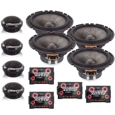 Sundown Audio 6.5" 250 Watt Peak 4 Ohm Component Speaker/Tweeter Set Pair