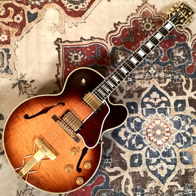 Gibson Memphis ES-275 Figured MB Montreux Burst E-Gitarre mit Hartschalenkoffer