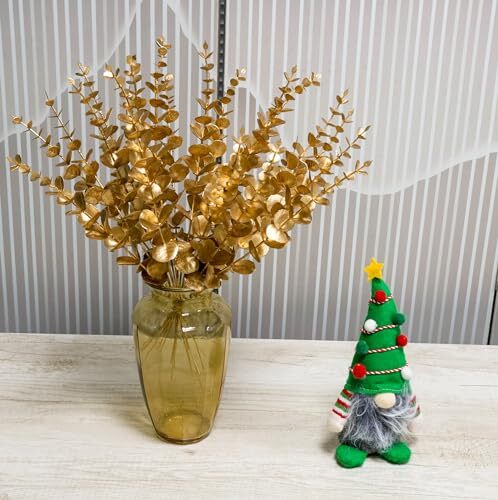 24 Pcs Eucalyptus Stems Artificial Eucalyptus Leaves Decor Eucalyptus Gold - Picture 5 of 7