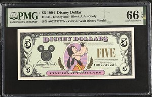 希少】Disney Dollars 1994年1995年版 3枚セット 希少】Disney Dollars