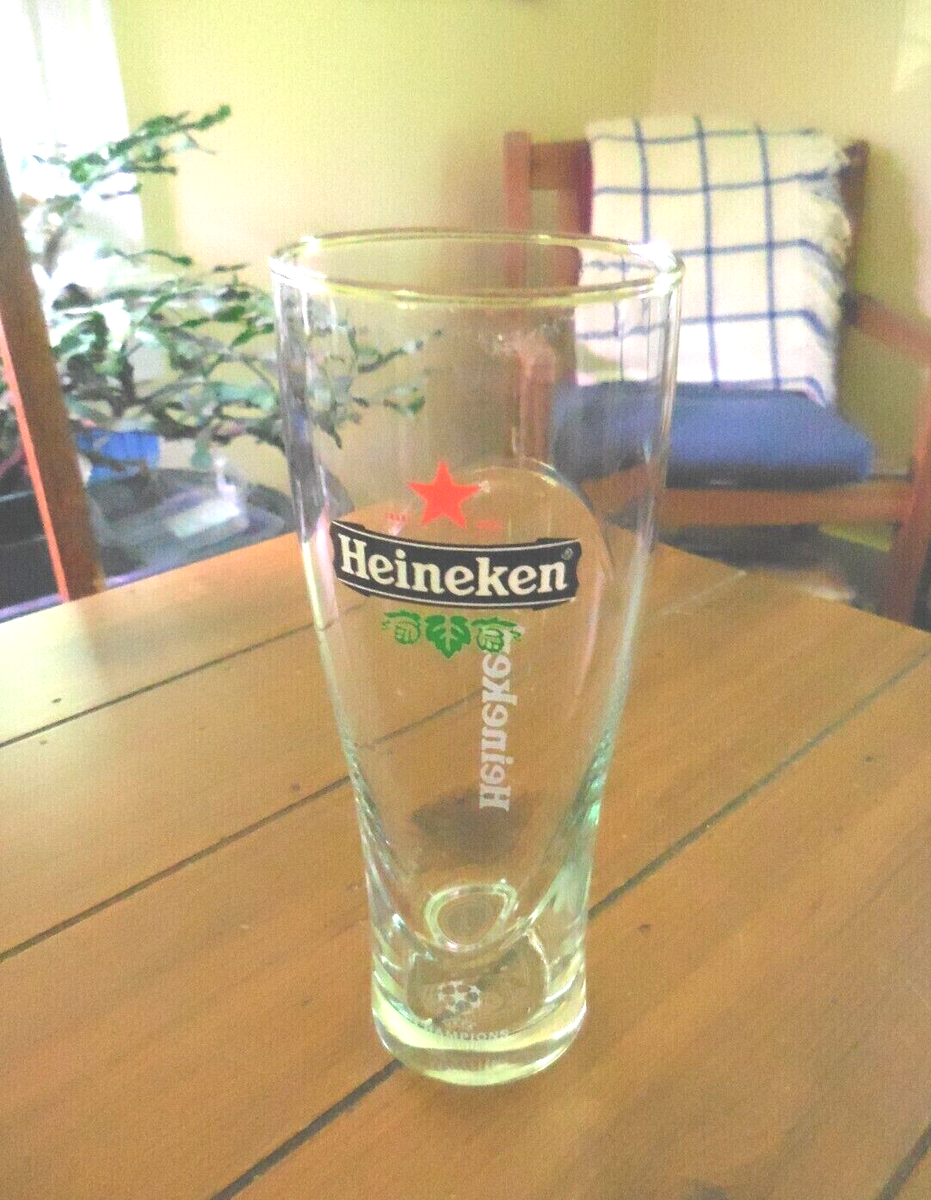 Heineken Beer Glass, 12 oz. UEFA Champions League | eBay