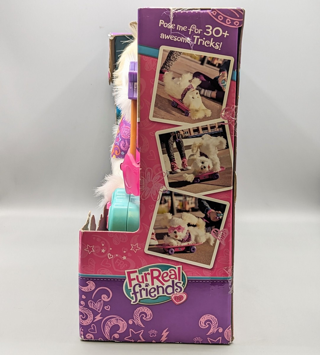 New 2012 Hasbro FurReal Friends Trixie the Skateboarding Puppy