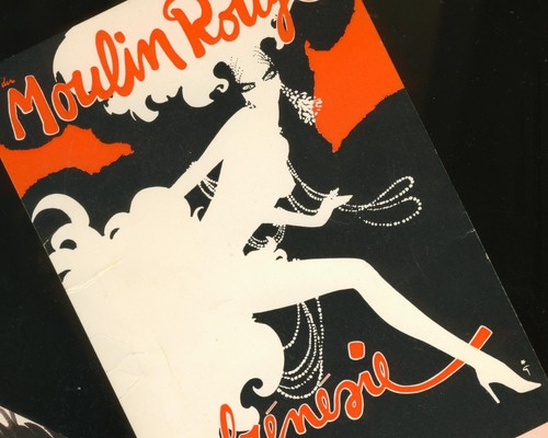 pinups d"ASLAN" 1985 PARIS Folies Bergere Paradis Latin LIDO Moulin Rouge Ticket - Bild 2 von 6