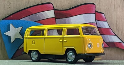 WELLY 3'' 1972 VW VOLKSWAGEN BUS T2 [YELLOW] LOOSE 3 INCHES USA STOCK!!!