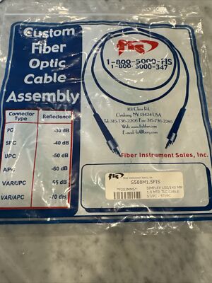 NEW Simplex 100/140mm 1.5 Meter TLC Cable ST/PC - ST/PC S588M1.5FIS