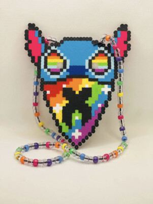 NEW Lilo Stitch X Excision Kandi Perler Necklace EDM EDC Fest