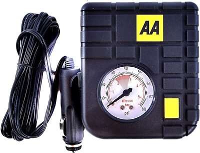 AA 12V Auto Reifen Luftkompressor Inflator LED Pumpe Manometer Zigarettenanzünder
