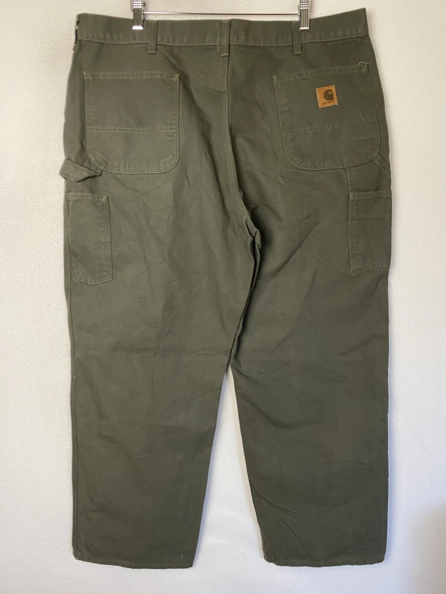 Carhartt Men s Loose Original Fit Washed Duck Work Dungaree Green