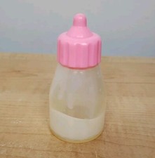 Baby Doll Bottle Disappearing Milk Pink 4" tall Unlabeled