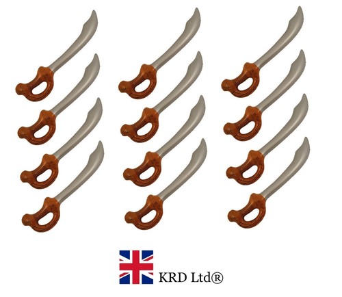 12xINFLATABLE PIRATE SWORDS