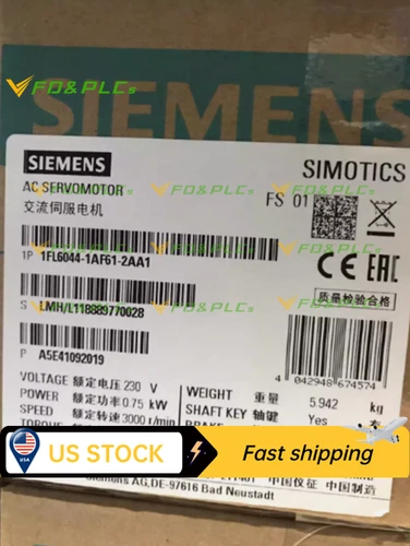 1PCS NEW SIEMENS SERVO MOTOR 1FL6044-1AF61-2AA1 1FL6 044-1AF61-2AA1
