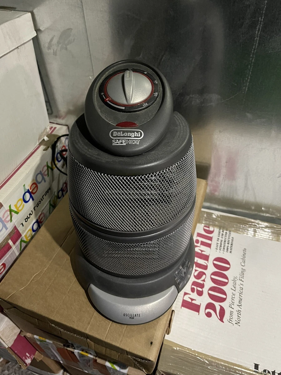 Charcoal Delonghi SafeHeat Ceramic Heater W/dual Oscillating Heat | eBay