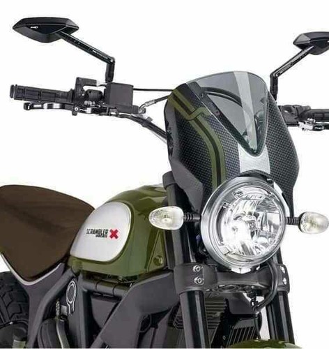 PUIG EUROPEAN WINDSHIELD RETROVISION FOR DUCATI SCRAMBLER RED YELLOW GREEN - Picture 6 of 12