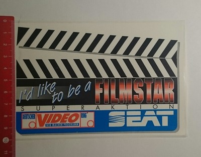 Aufkleber/Sticker: id like to Be a Filmstar Superaktion Seat (01121648)