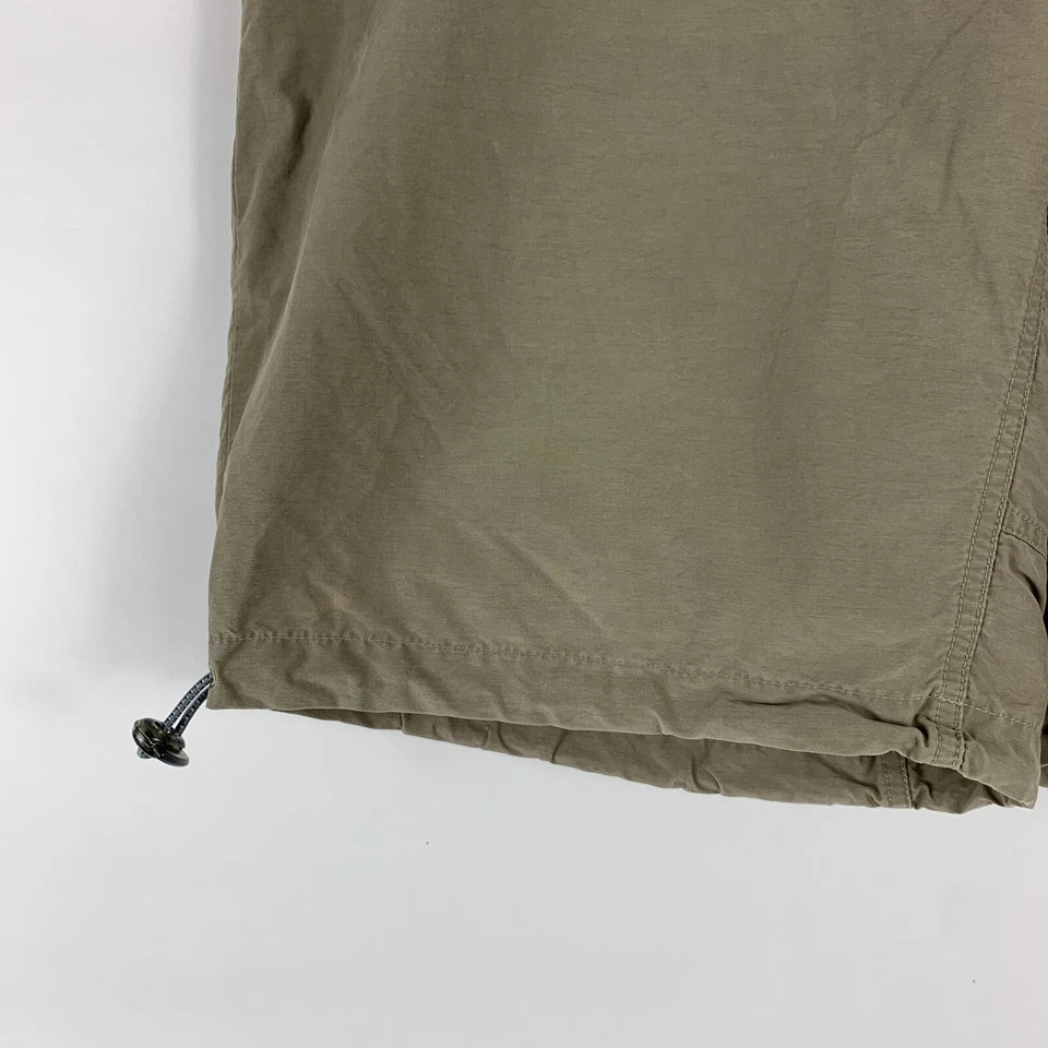 Shorts Columbia masculino grande cáqui bronzeado náilon elástico cintura cordões externos - Imagem 4 de 4