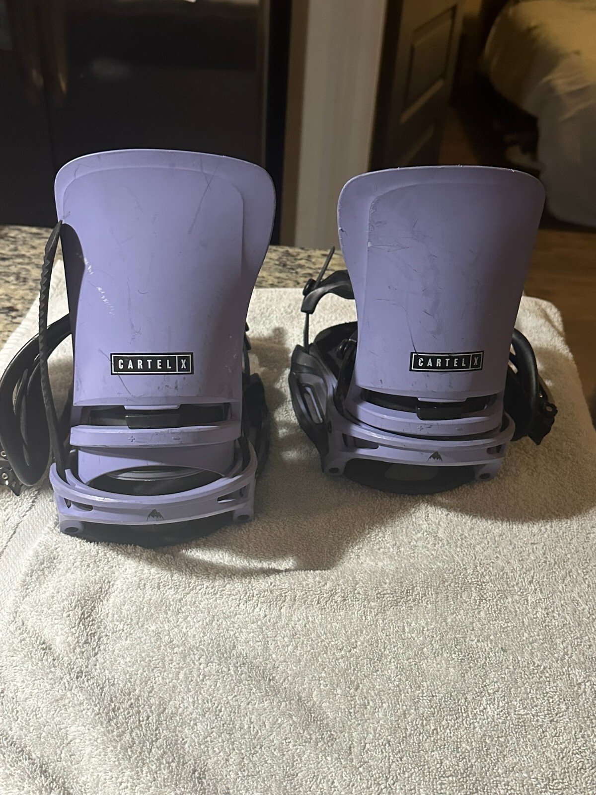 Burton Freestyle Re:Flex Men's Medium Purple Snowboard Bindings (2022) 