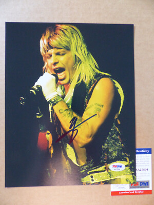 MÖTLEY CRÜE Vince Neil signed autograph signed on 20x25 cm photo PSA/DNA COA