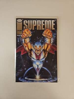 Supreme #1 1992 Image Comics Rob Liefeld Silver Foil Cover 
