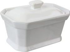 Butter Dish Set Foie Gras Terrin + Lyre + Slate Stainless Steel 18 x 11.7 x 9cm