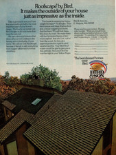 1978 Vintage Print Ad Roofscape by Bird & Son It makes the outside of your house