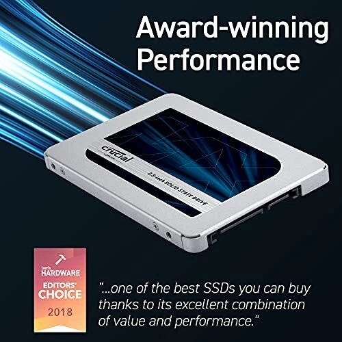 Crucial MX500 500GB SATA 2.5" 7mm Internal SSD with Adapter, CT500MX500SSD1 - Picture 7 of 8