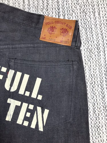 Full Count, LOT 1250 Slim Straight Jeans, W33 L36, Japanese Selvedge, Printed - Picture 7 of 7
