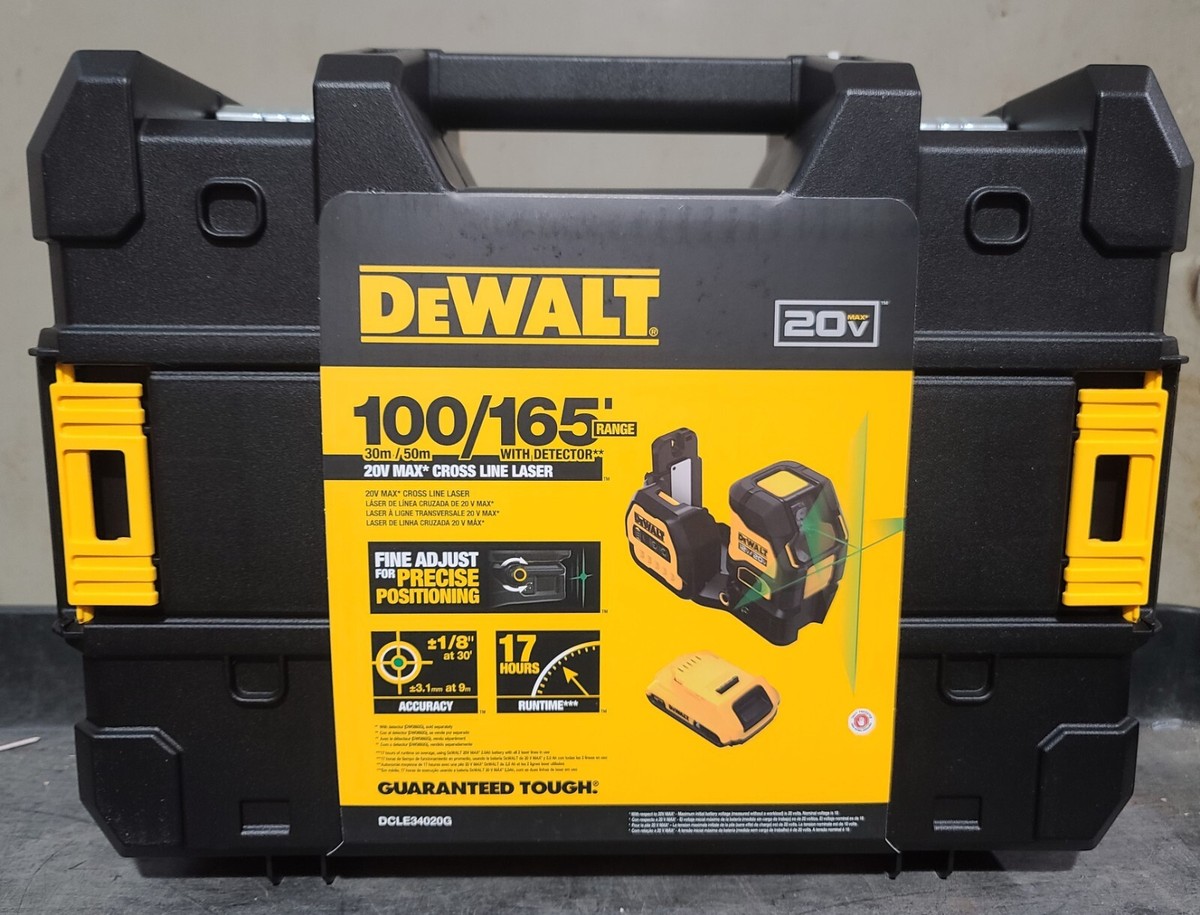 DEWALT DCLE34020G 20V MAX CROSS LINE LASER KIT | eBay