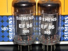 Platinum Matched Pair 2 pcs EF86 Siemens NOS NIB 6267 Audio Pentodes Low Noise