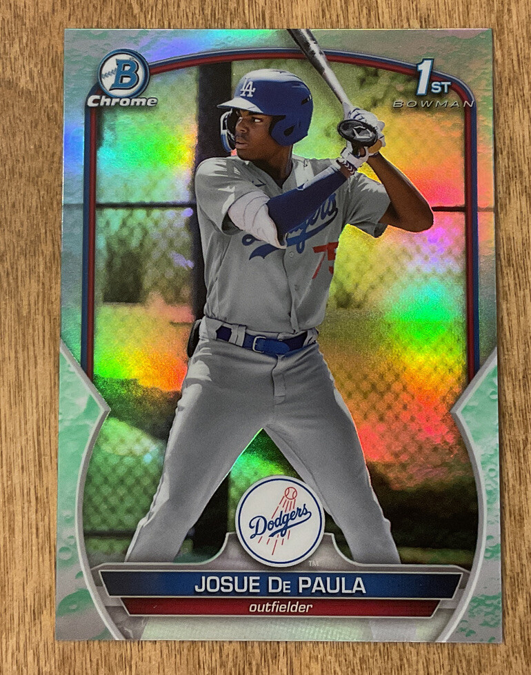 2023 Bowman Chrome Josue De Paula Lunar Glow Refractor BCP-111