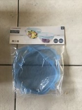 Ernesto Silicone Lid Set Of 2 Reusable Eco Friendly 16.5cm & 20.5cm Light Blue