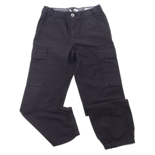 5169AE pantalone bimbo boy MOSCHINO blue cotton trousers kids - Picture 1 of 4