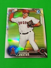 Connor Justus 2016 Bowman Chrome Draft Refractor ,#BDC-61 , Los Angeles Angels