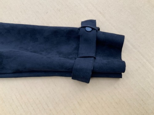 Goldigga Giacca Effetto Pelle scamosciata Nera UK 12 Nuova - Foto 3 di 4