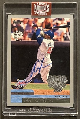 Mo Vaughn 2023 Topps Archives 1/1 Auto Angels/Red Sox (2000 Topps #112)